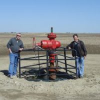 Max Ramey and Mike Hardy at Potash One Wellhead